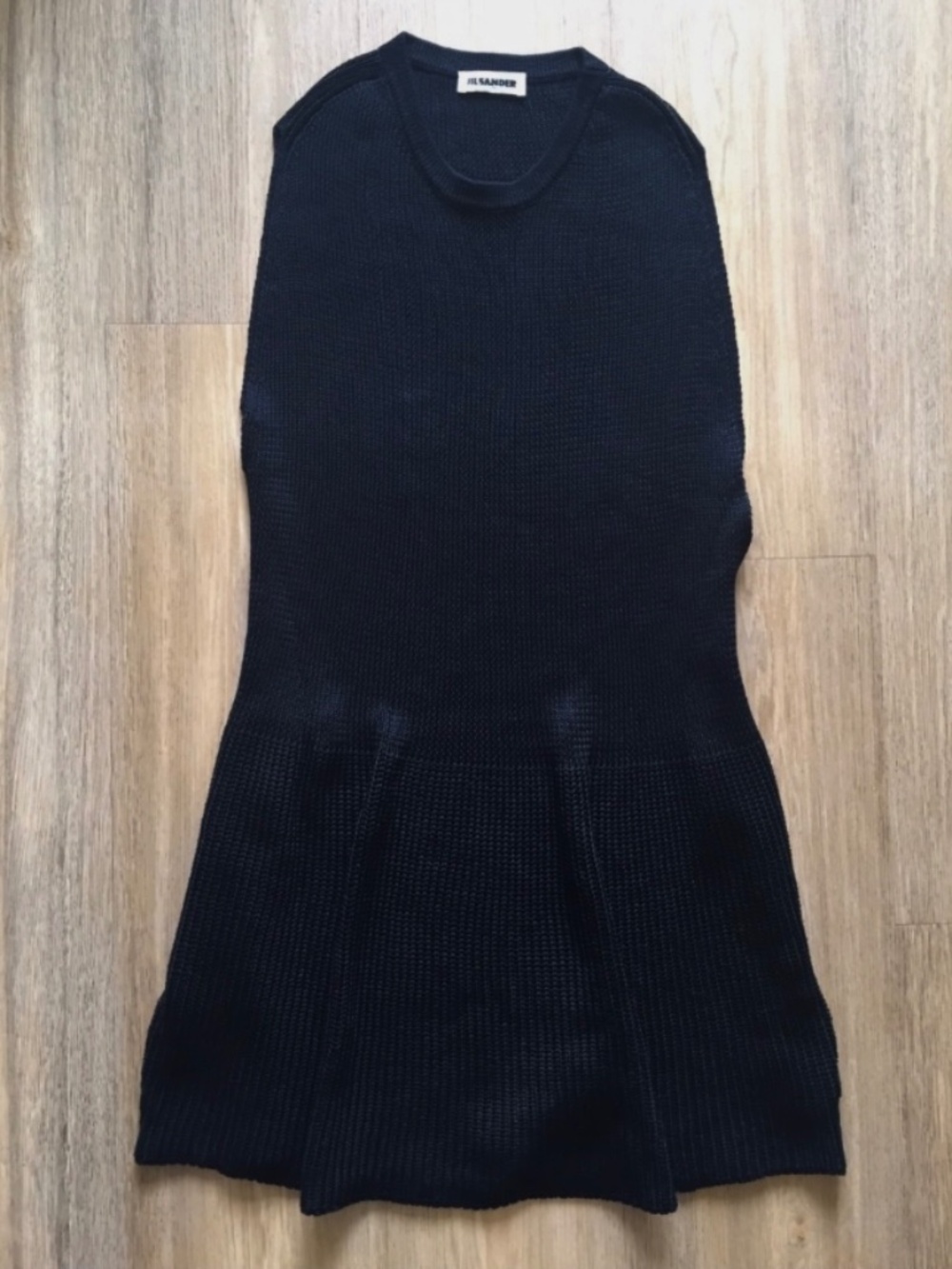 ★JIL SANDER side open knit dress Black FR36★